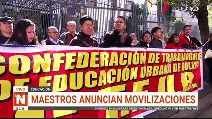 Maestros anuncian movilizaciones