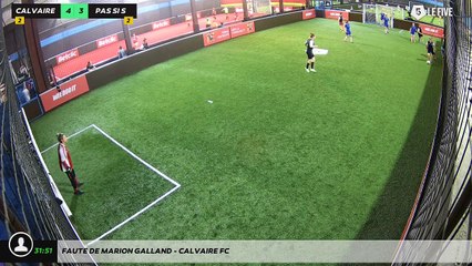 Faute de Marion Galland - Calvaire FC