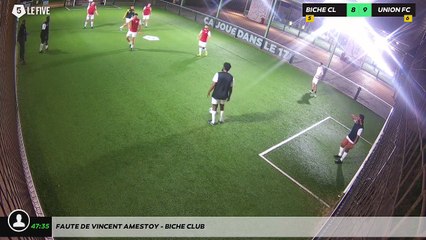 Faute de Vincent AMESTOY - BICHE CLUB