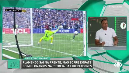 Denílson analisa empate do Flamengo na estreia da Libertadores: "Se esperava mais"