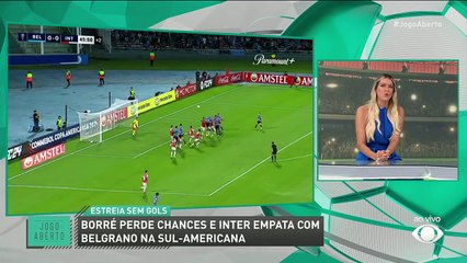 Renata Fan cobra resultados do Internacional após empate com Belgrano