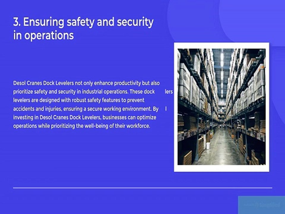 Enhance Efficiency and Safety with Desol Cranes Dock Levelers