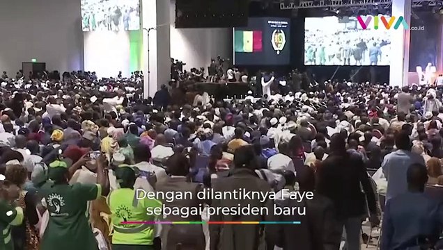 Momen Presiden Baru Senegal Pamer 2 Ibu Negara