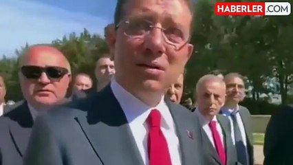 Anıtkabir'deki kuralı çiğneyen İmamoğlu'na görevlilerden müdahale: İzin alınması gerekiyor