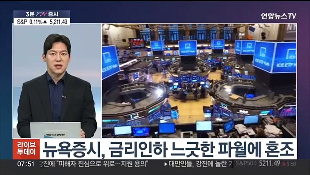[3분증시] 뉴욕증시, 금리인하 신중론 속 혼조…다우 0.11%↓ 外