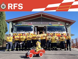 Hughes MP Jenny Ware congratulates Loftus Rural Fire Brigade on 70th anniversary