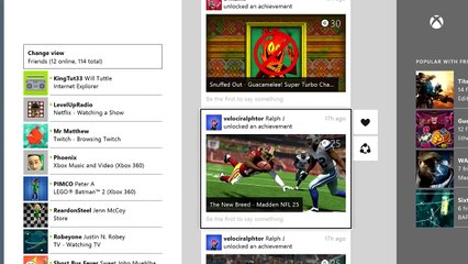 Xbox One - Dashboard update