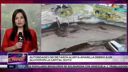 Aluvión se registró en la ciudad Quito