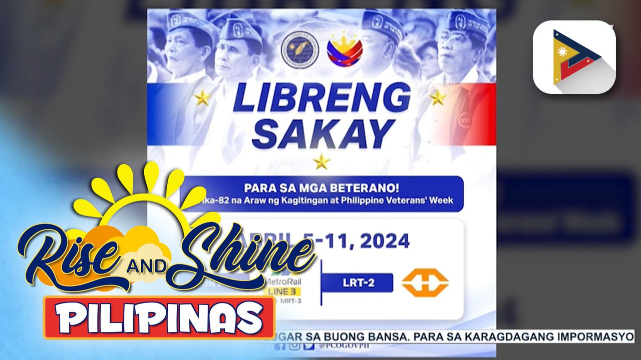 MRT-3 at LRT-2, may libreng sakay para sa mga beterano simula bukas
