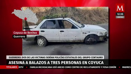 Reportan 3 personas asesinadas en Barra de Coyuca, Guerrero