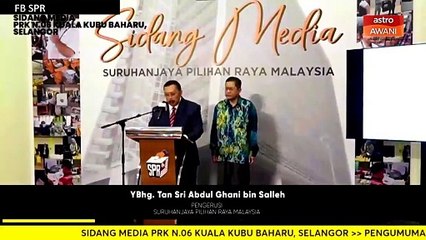 PRK Kuala Kubu Baharu berlangsung pada 11 Mei 2024