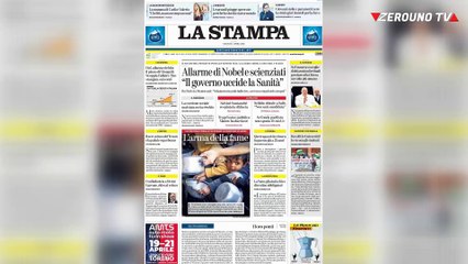 Le prime pagine dei quotidiani 04 Aprile 2024