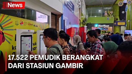 Sebanyak 17.522 Pemudik Berangkat dari Stasiun Gambir di H-6 Lebaran