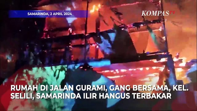 Pria di Samarinda Terjebak Kebakaran di Dalam Rumah, Tetangga: Dia Sakit Tinggal Sendirian