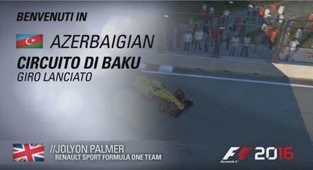 Jolyon Palmer Baku Flying Lap