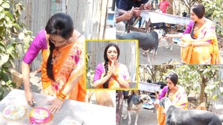 A Sweet Celebration: Rupali Ganguly's Pre-Birthday Treat For Street Dogs