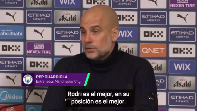 Guardiola se deshace en elogios con Rodri