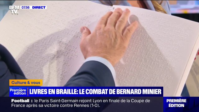 Livres en braille: le combat de Bernard Minier, l'écrivain aux 6 millions d'exemplaires vendus