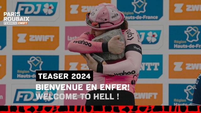 Teaser Paris-Roubaix Femmes avec Zwift 2024