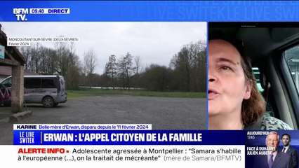 "La justice nous met un peu de côté", affirme la belle-mère d'Erwan, disparu depuis le 11 février 2024