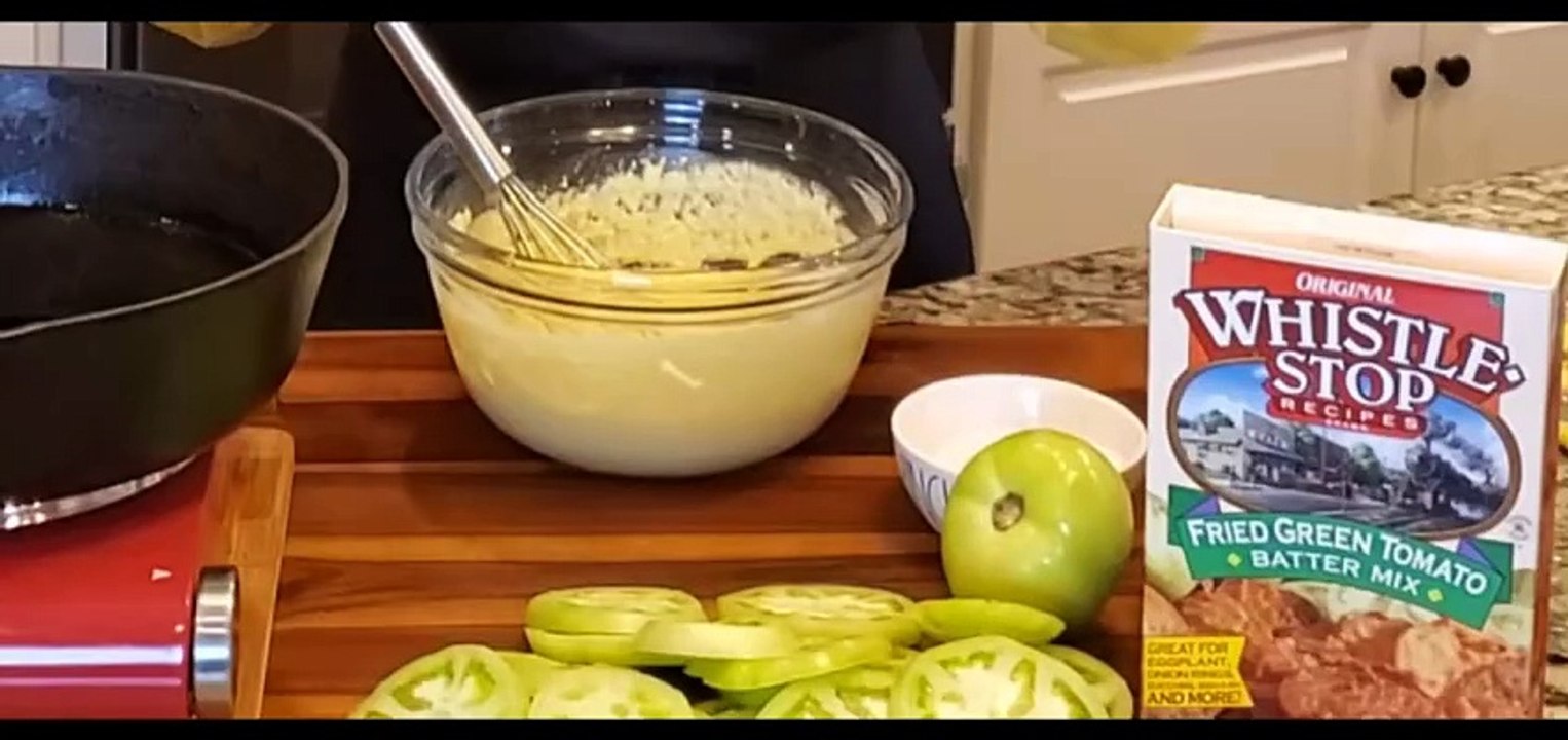 How To Make Fried Green Tomatoes from the WhistleStop Cafe video