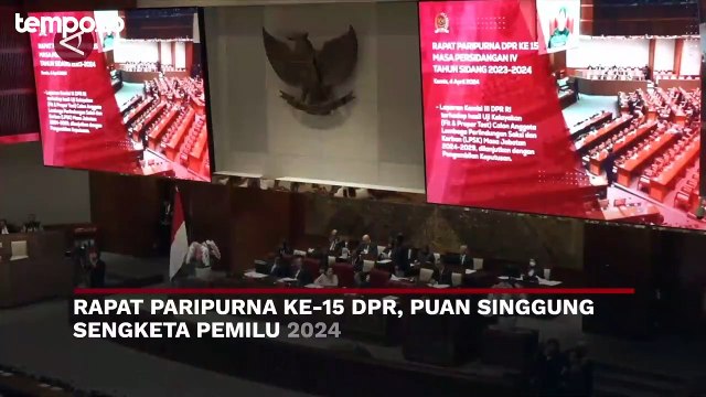 Kata Puan Maharani soal Sengketa Pilpres 2024 saat Rapat Paripurna DPR