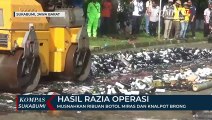 Polres Sukabumi Musnahkan Ribuan Botol Miras Dan Knalpot Brong