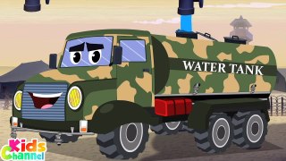 Water Truck, Water Tank, Car Cartoon Videos for Toddlers by Kids Channel