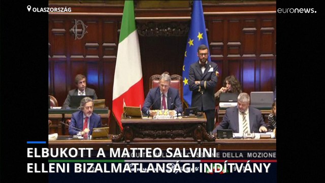 Elbukott a Matteo Salvini ellen benyújtott bizalmatlansági indítvány