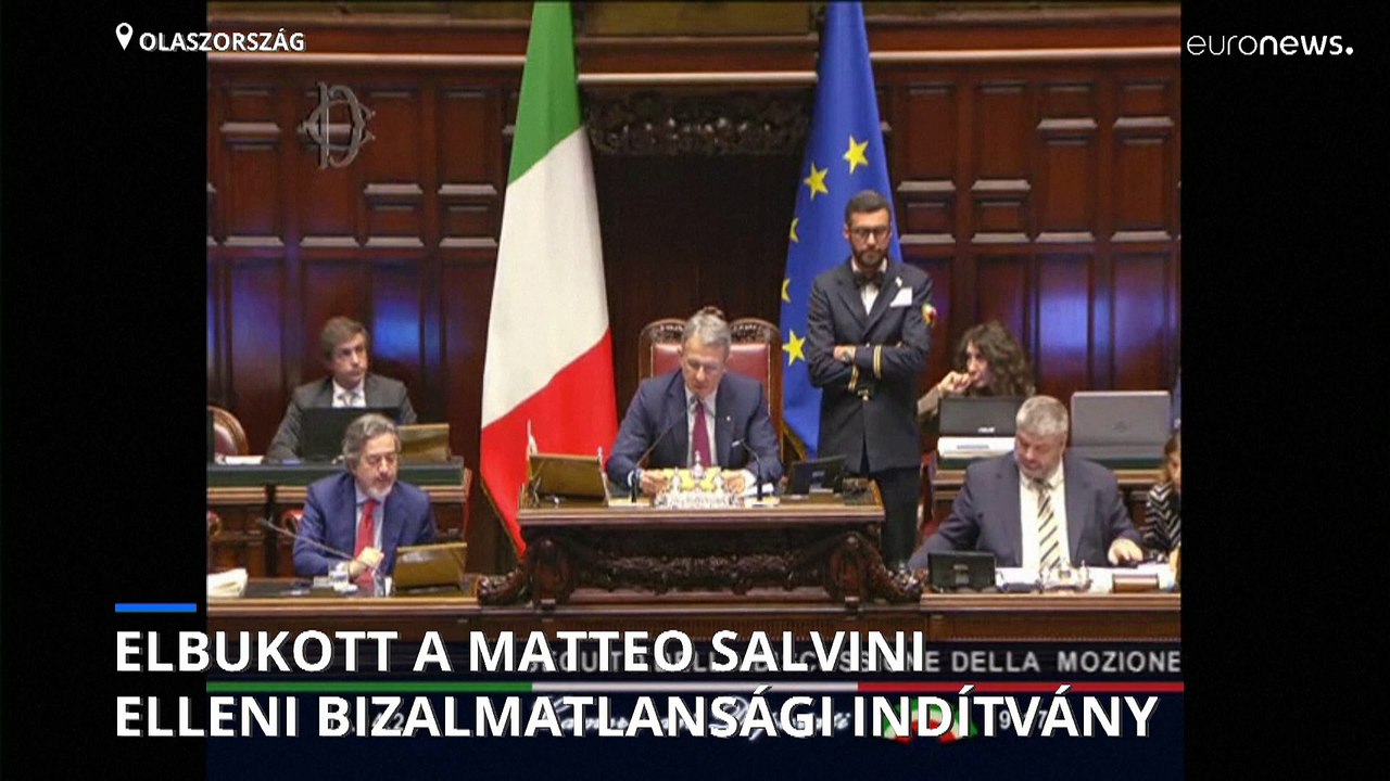 Elbukott a Matteo Salvini ellen benyújtott bizalmatlansági indítvány