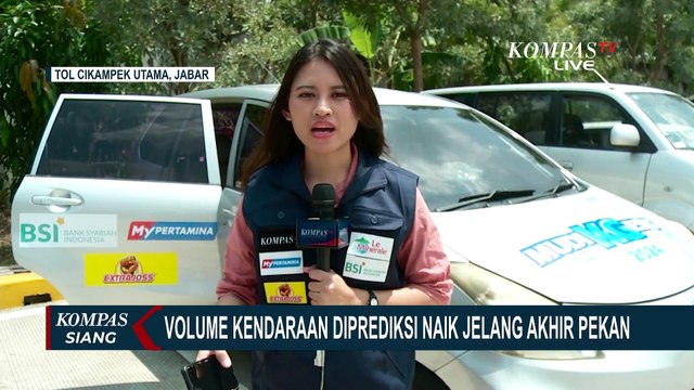 Kondisi Arus Mudik di Tol Cikampek Utama Jelang Hari Raya Lebaran, 4 April 2024