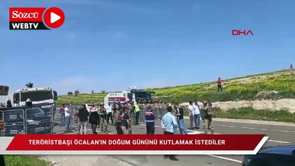 Teröristbaşı Öcalan’ın doğum gününü kutlamak istediler