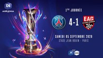 D1 Arkema, J1  Paris Saint-Germain FC – EA Guingamp (4-1)