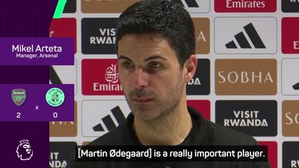 Odegaard 'vital' for Arsenal's title push - Arteta