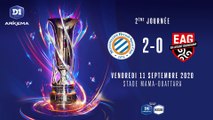 D1 Arkema, J2  Montpellier HSC – EA Guingamp (2-0)