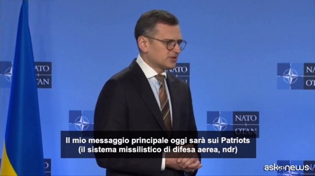 Ucraina, il ministro degli Esteri Kuleba chiede a Stoltenberg pi? missili Patriots