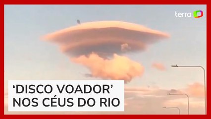 Nuvem parecida com museu de Niterói chama atenção nos céus do Rio de Janeiro