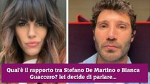 Qual'è il rapporto tra Stefano De Martino e Bianca Guaccero lei decide di parlare...