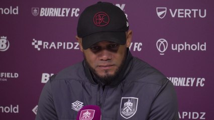 Burnley's Kompany on their relegation 6 pointer against Everton (Full Presser)