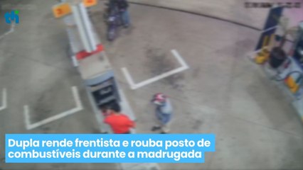 Tải video: Dupla rende frentista e rouba posto de combustíveis durante a madrugada