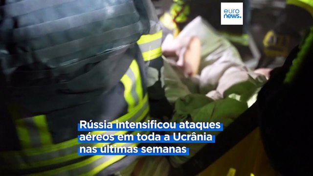 Ataques russos com drones fazem quatro mortos e vários feridos em Kharkiv