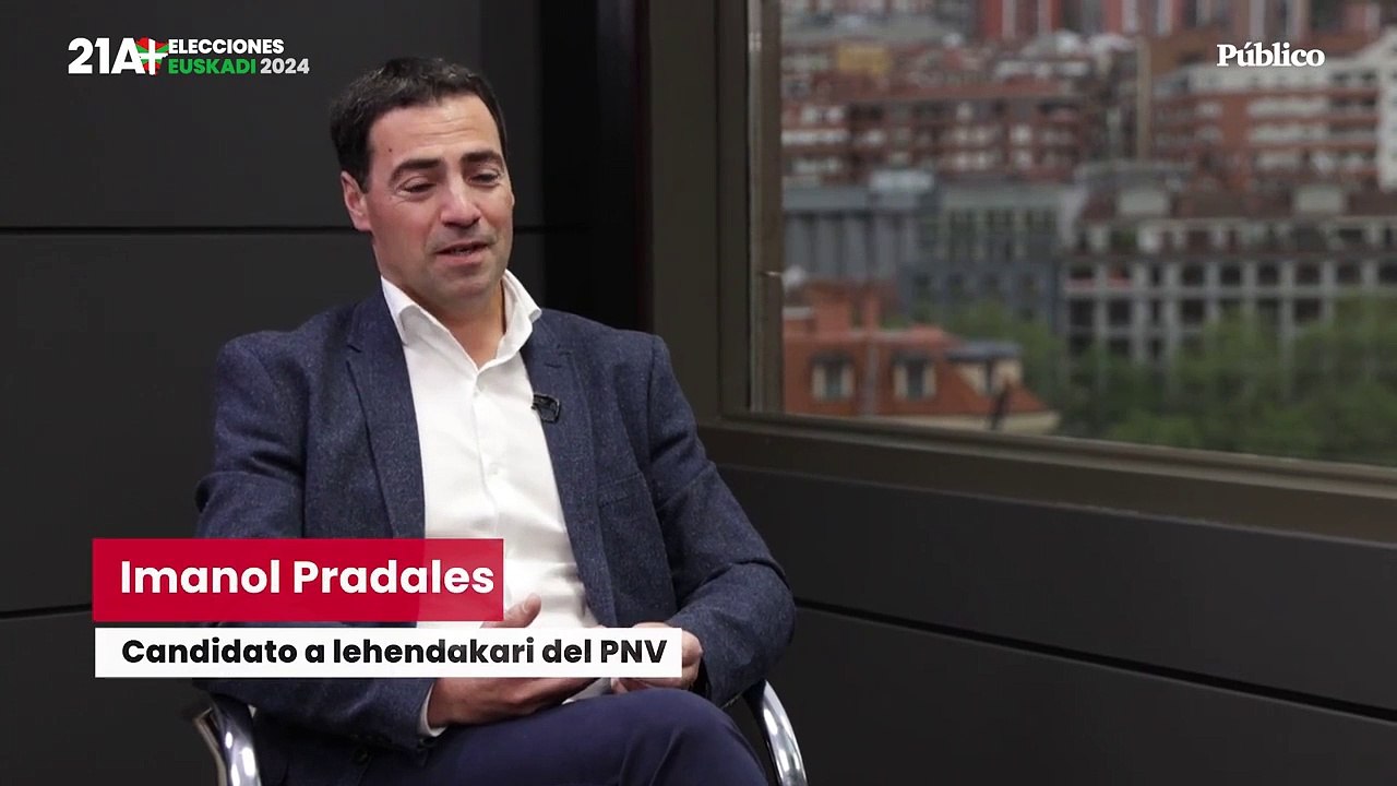 Imanol Pradales: "Aquí hay que decidir entre dos modelos, el del PNV o el de Bildu"
