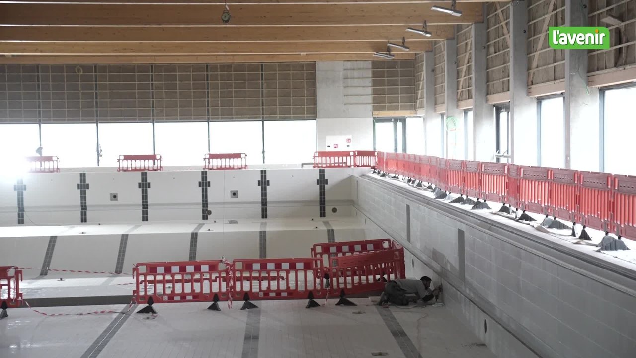 Visite du chantier de la nouvelle piscine de Louvain-la-Neuve