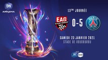 D1 Arkema, J13  EA Guingamp - Paris Saint-Germain FC (0-5)