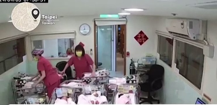 Funcionárias de maternidade salvam bebês durante terremoto