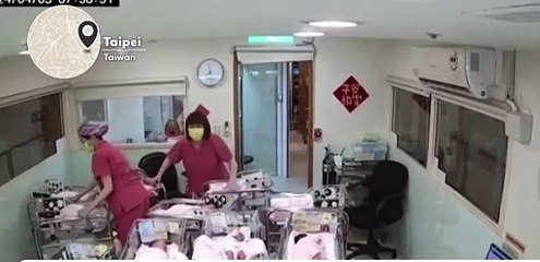 Funcionárias de maternidade salvam bebês durante terremoto