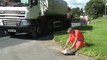 Surface dressing technique used in East Yorkshire to repair and preserve roads including filling potholes and patch repairs ahead of £3.5 million project