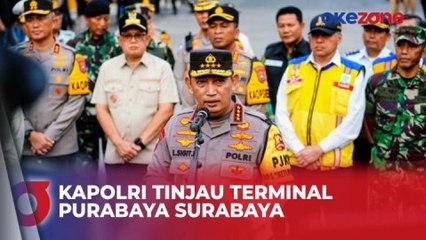 Tinjau Terminal Purabaya Surabaya, Kapolri: Waspadai Daerah Rawan Kecelakaan