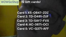 GIFT CARD GIVEAWAY WOWGoShop