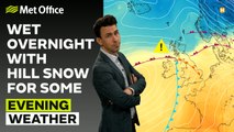 Met Office Evening Weather Forecast 04/04/24 - More heavy rain and some snow in the north